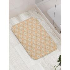 Vintage Lily Flowers Bath Mat