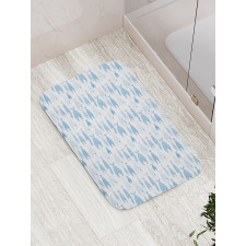 Tropical Piranha Pattern Bath Mat