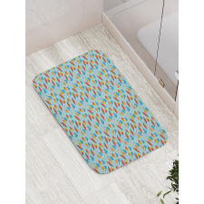 Kite Shaped Animal Pattern Bath Mat