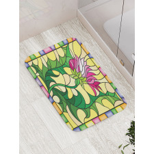 Stained Glass Style Bath Mat