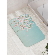 Cherry Blossom Buds Bath Mat