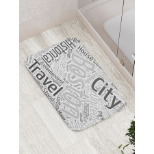 Worldcloud for Tourists Bath Mat