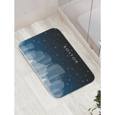 Nocturnal City Concept Bath Mat