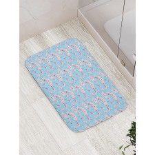 Spring Season Branches Bath Mat