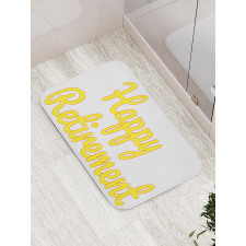 Calligraphy Phrase Bath Mat