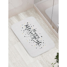 Hand-Written Phrase Bath Mat