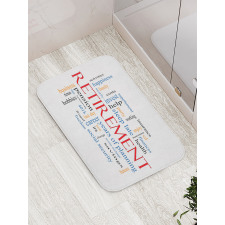 Word Cloud Concept Bath Mat