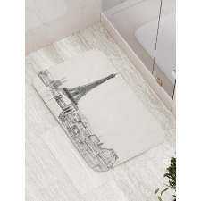 Paris over Roofs House Bath Mat