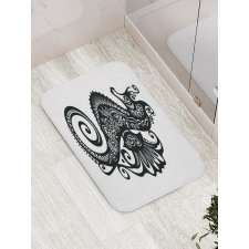 Graphic Swirl Bath Mat