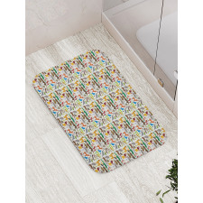 South America Animals Bath Mat