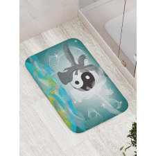 Flying Angel Abstract Art Bath Mat