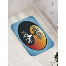 Abstract Tree and Root Bath Mat