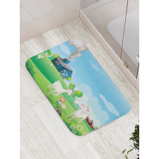 Pleasant Farm Life Bath Mat