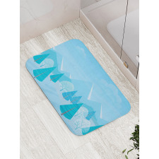 Christmas Pines Alps Bath Mat