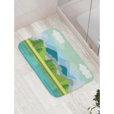 Simplistic Landscape Bath Mat