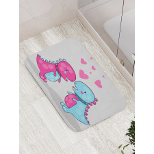 Lover Couple Hearts Bath Mat