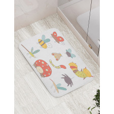 Nursery Doodle Bugs Bath Mat