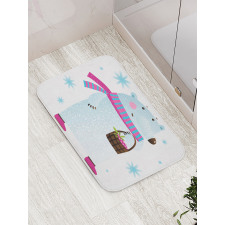 Berry Basket Bear Bath Mat