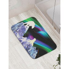 Aurora Borealis Ice Bath Mat