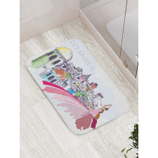 Aerial Scenery Urban Bath Mat