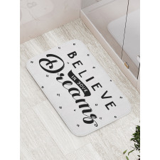 Self Confidence Phrase Bath Mat