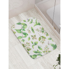 Springtime Floral Buds Bath Mat