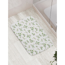 Watercolor Sprouts Bath Mat