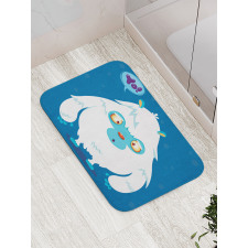 Goofy Cartoon Monster Bath Mat