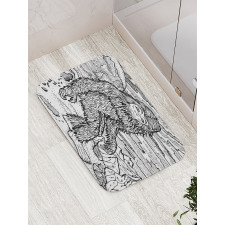 Mythical Yeti Creature Bath Mat