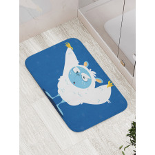 Wild Scary Yeti Costume Bath Mat