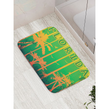 Beach Trees Green Old Bath Mat