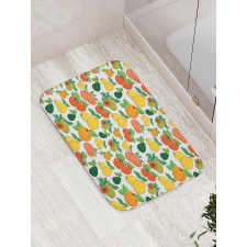 Fresh Fruits Colorful Bath Mat