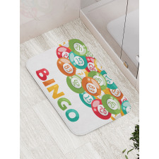 Lottery Game with Balls Bath Mat