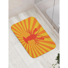 Aquatic Animal Lines Bath Mat