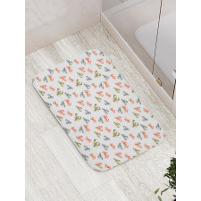 Watercolor Crustacean Bath Mat