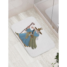 Strong Medieval Sorcerer Bath Mat