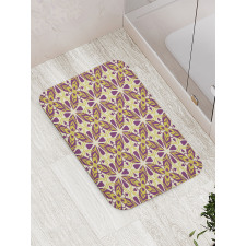 Oriental Floral Tiles Bath Mat