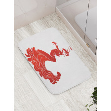 European Folklore Ethnic Bath Mat