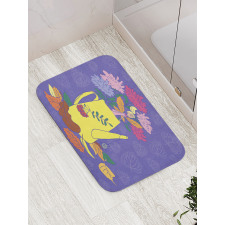 Flower Bucket Water Can Bath Mat