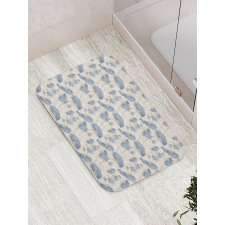 Soft Tones Shabby Ornate Bath Mat