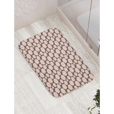 Soft Toned Flower Leaf Bath Mat