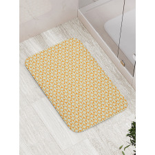 Abstract Vintage Floral Bath Mat