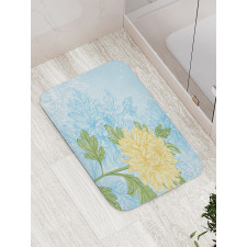 Romantic Chrysanthemum Bath Mat