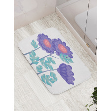 Ornamental Flower Bouquet Bath Mat