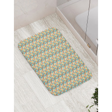 Summer Crowded Beach Bath Mat