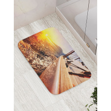 Mountains Lakeside Composition Bath Mat