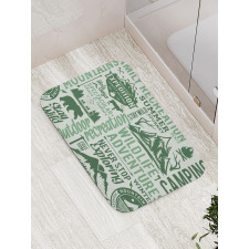 Outdoors Adventure Theme Bath Mat