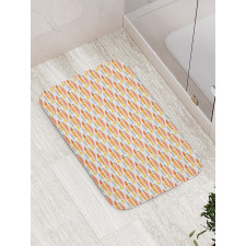 Fish Scales and Waves Bath Mat