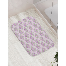 Shabby Rose Blossoms Bath Mat