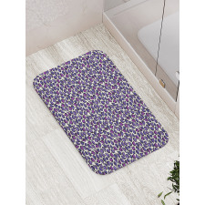 Abstract Figs Purple Tone Bath Mat